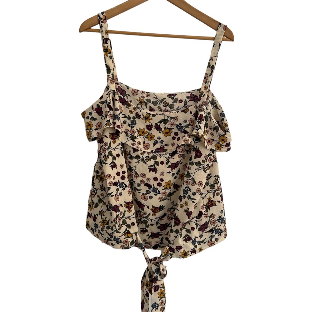 Floral Ruffle Blouse